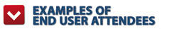 Examples of End User Attendees